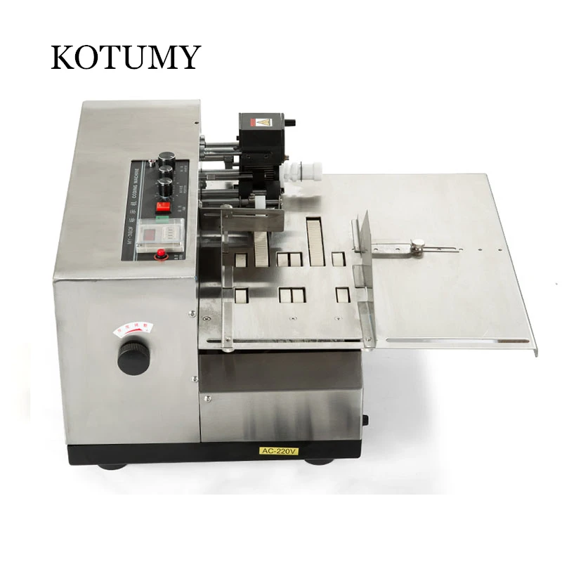 Coding Machine 220V 180W Date of Manufacture Fully Automatic Ink Wheel Reminder Machine Steel Stamp Electric Marking Machine