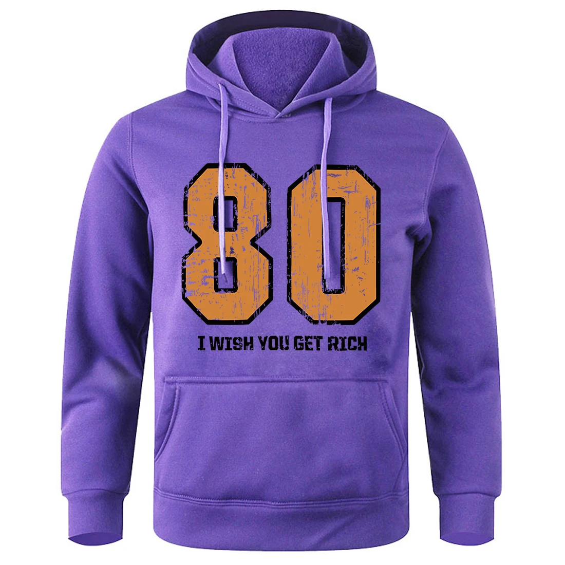 

Iwish You Get Rich Printed For Men Hoodies Harajuku Fleece Sweatshirt Causual Versatile Hooded Unique Trendy Pocket Clothing