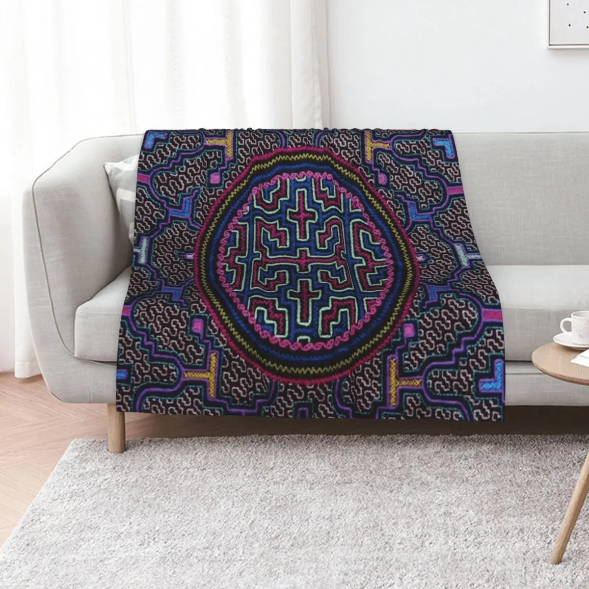 Peru is calling, Shipibo dreams Throw Blanket Weighted Picnic Furry Warm Extra Large Throw Sofas Blankets