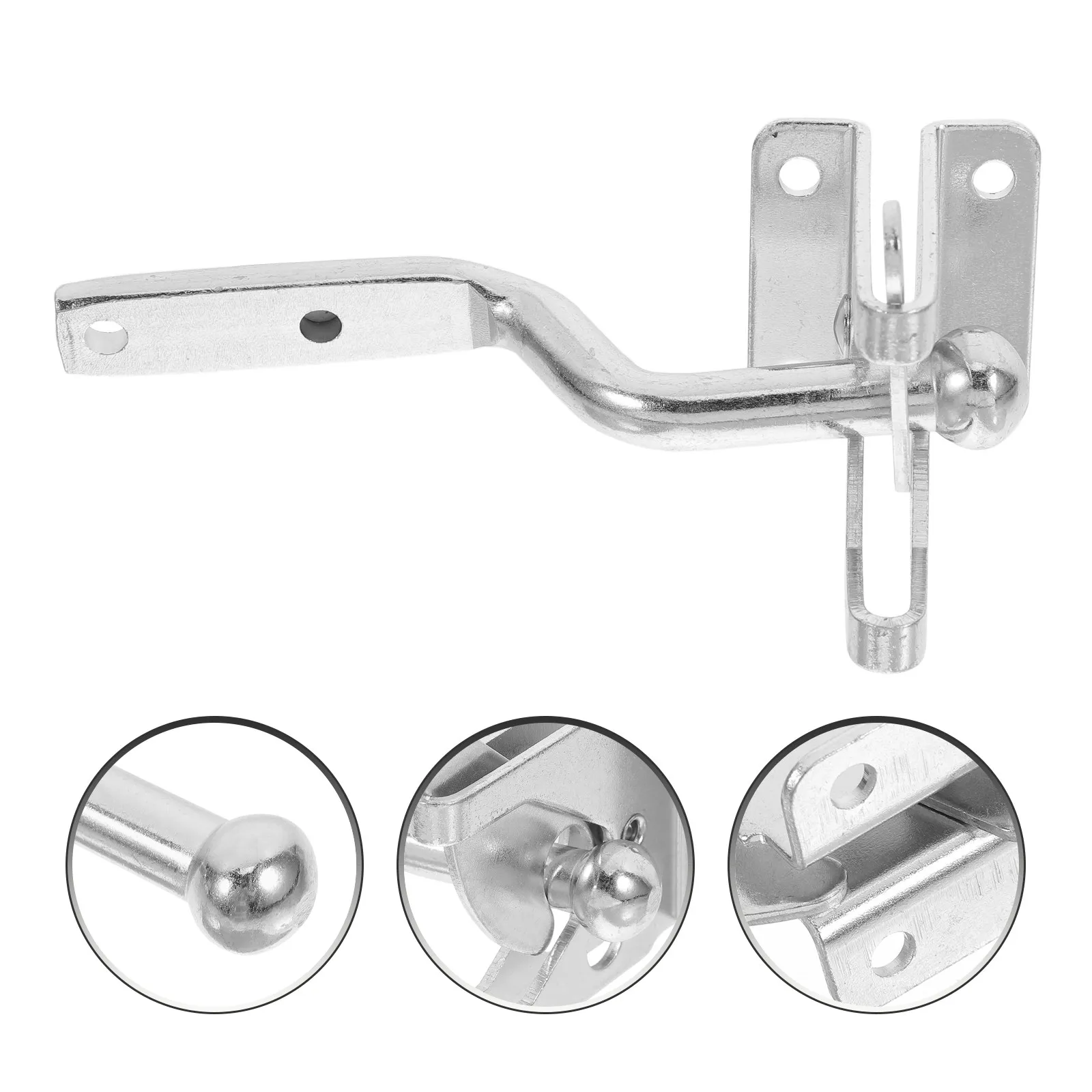 Heavy Duty Fence Gate Latch Lock Sturdy Metal Construction Easy Installation for Outdoor Wood Metal Gates Farm Barn Garden