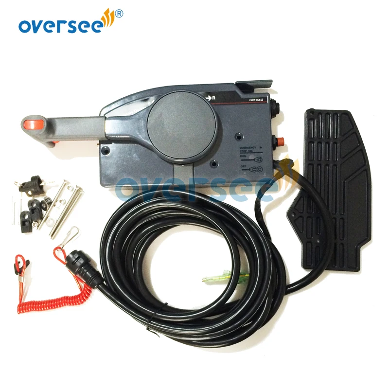 OVERSEE 703-48203-17 Remote Control Box Assy With 7 Pin Cable For Yamaha Outboard Motor Boat Accessories