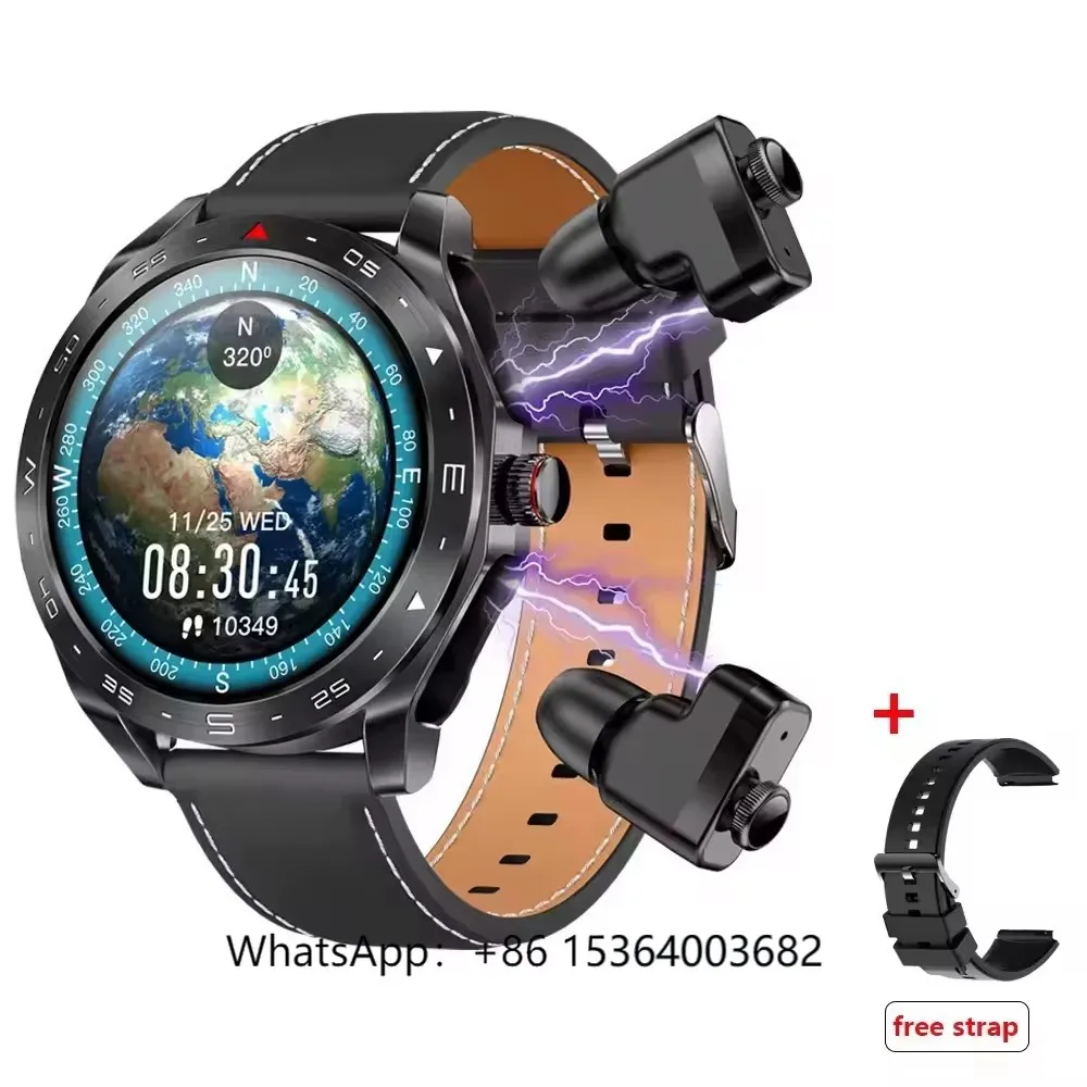 

Fashion Smart Watch 2024 T95 1.52 Inch with TWS 2 in 1 Earbuds Wearable Devices Sports Smartwatches