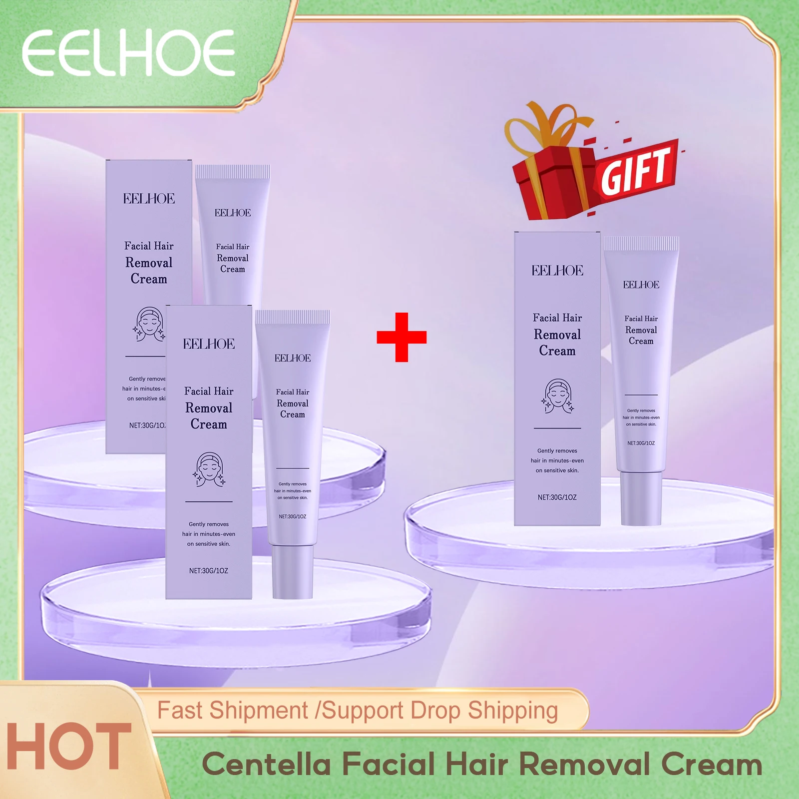 

Eelhoe Centella Facial Hair Removal Cream Intimate Areas Health Private Part Care Growth Inhibitor Underarm Hair Remove Creams