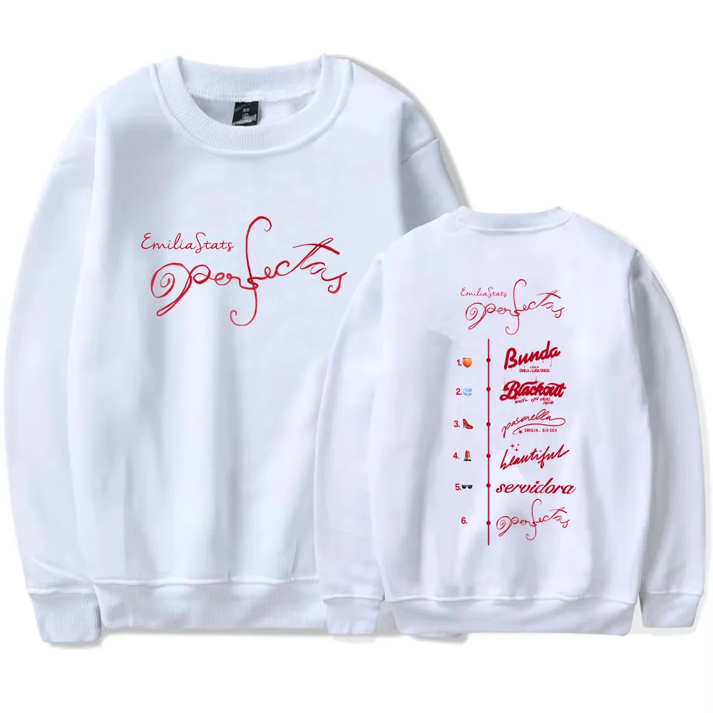 

Perfectas Emilia Mernes Album Fashion Crewneck Clothing Women Men Oversized Clothes Tops Fall Long Sleeve Sweatshirts Streetwear
