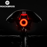 ROCKBROS Intelligent Sensing Brake Light Riding Gear Bicycle Light Mountain Bike Road Bike Night Riding Taillight