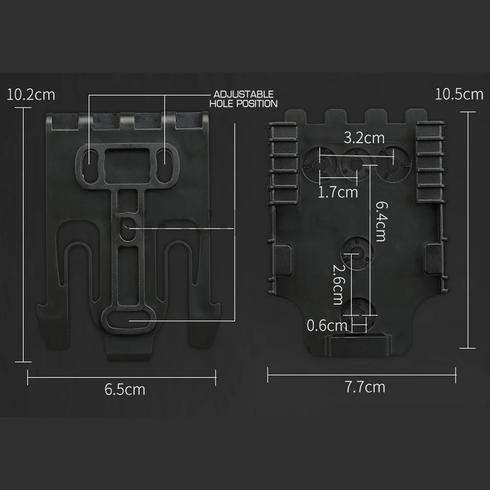 Tactifans Quick Locking System Kit Fits QLS 22 19 Gun Accessories Hunting Thigh Holster Accessories Tactical Holster Adapter