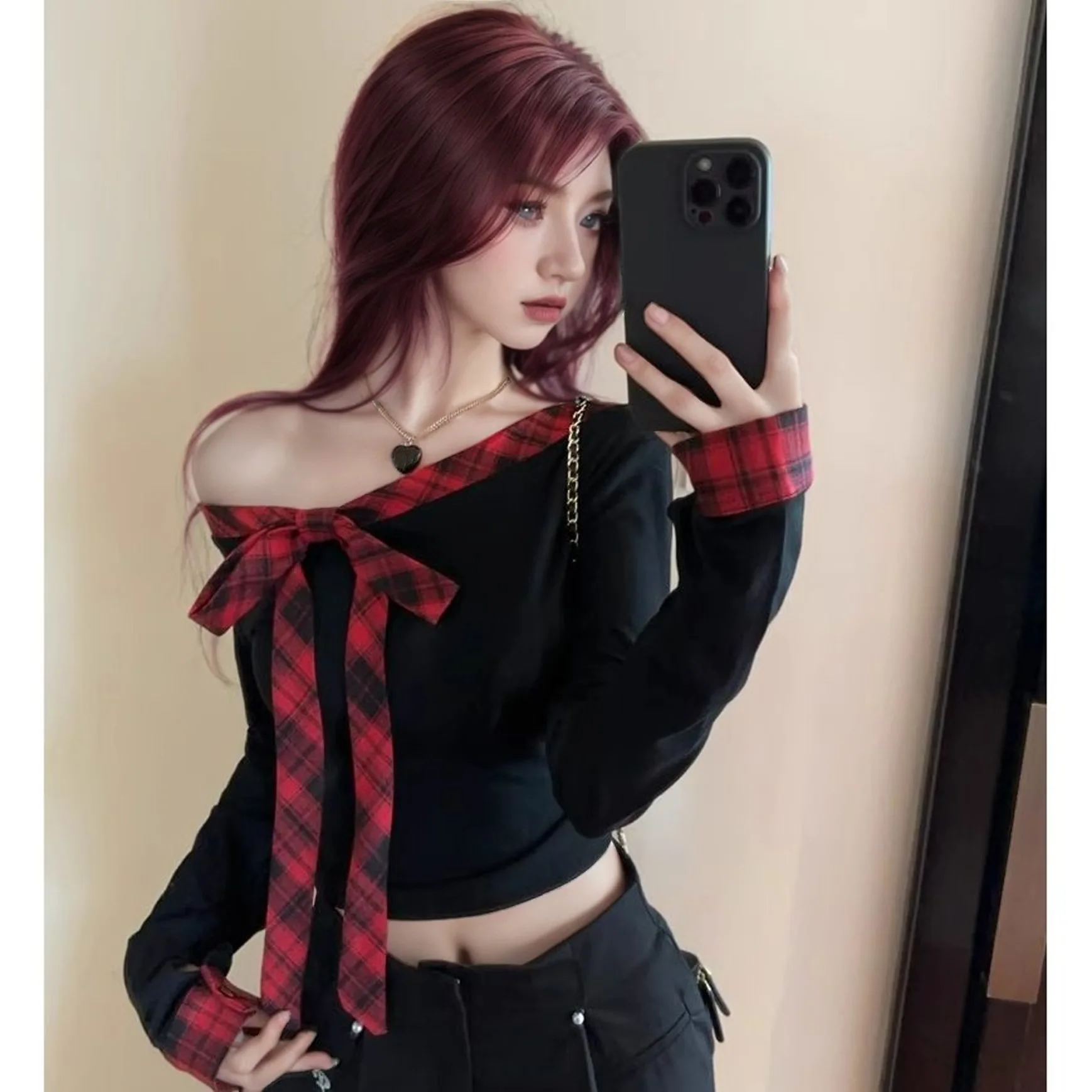 

oulder Bared Long Sve ort T-irt Women's Base irt Spring Autumn Casual Sportswear Street Sle European Faion