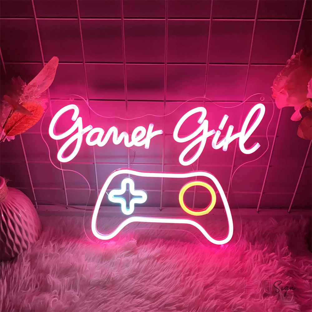 Game Room Neon Led Sign Gaming Bedroom Wall Decor Neon Lights Internet Neon Night Lights Party Bar Club Girls Gamer Signs