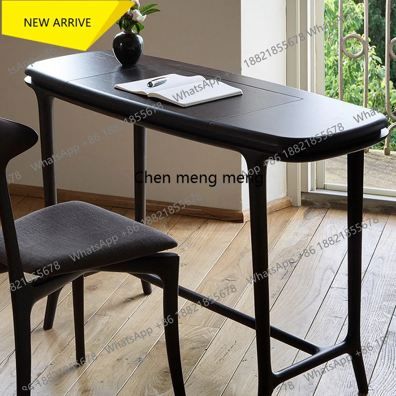M138 Italian Style Light Luxury Solid Wood Dressing Table with Mirror Storage Makeup Table Bedroom Desk Flip Cover Makeup