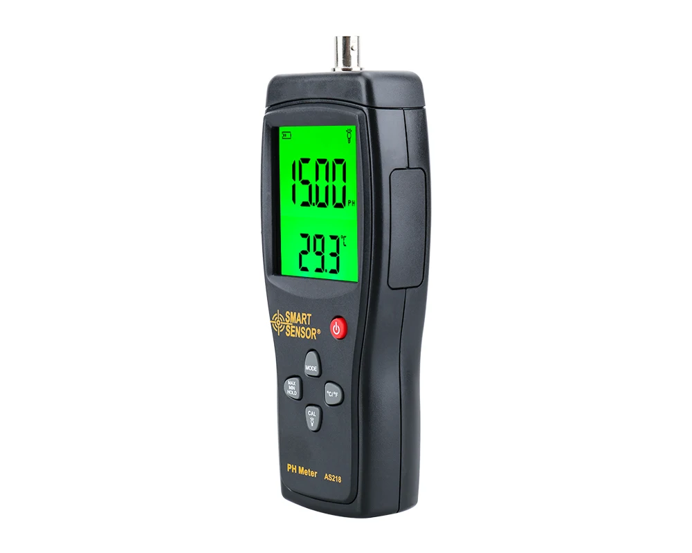 digital PH meter ph Meter PH tester SmartSensor AS218 0.00~14.00pH Moisture measuring instrument water PH acidity meter