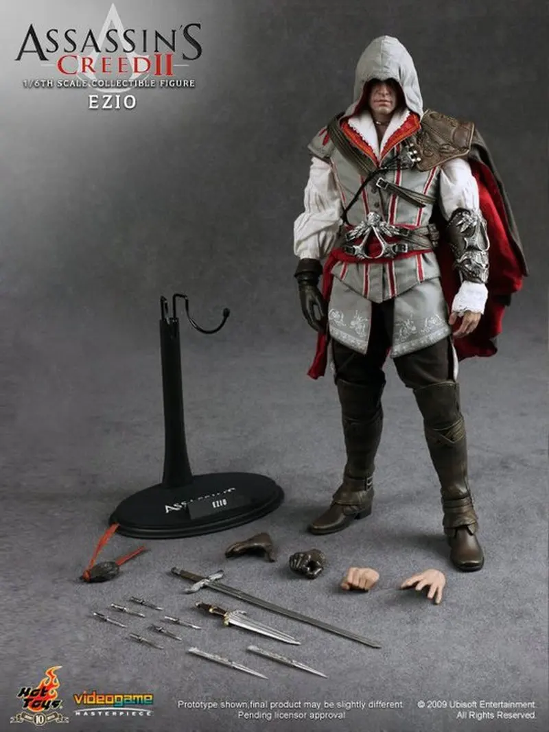 Ht Hottoys 1/6 Vgm12 Assassin's Creed 2 Ezio Assassin Action Figure Collection Model