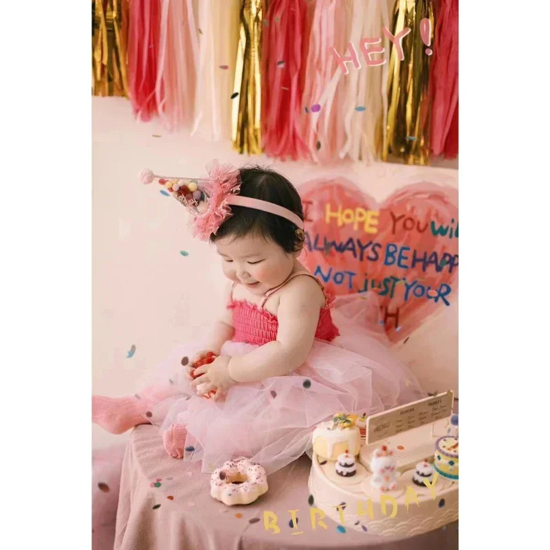 100 day photo shoot props girl princess wind full moon photography clothing baby 100 day photo newborn one year old