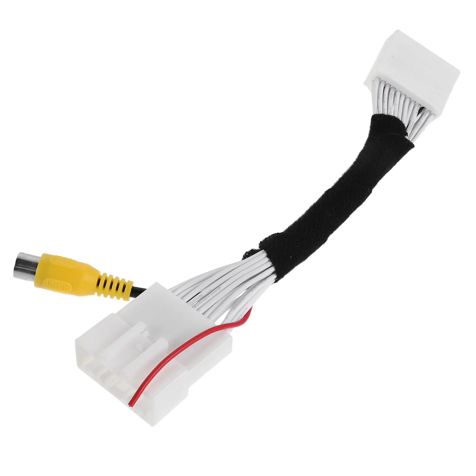 24-Pin Car Backup Reverse Camera Rca Adapter Harness Reliable Rear View Parking Cable Compatible Vehicles Stereo System
