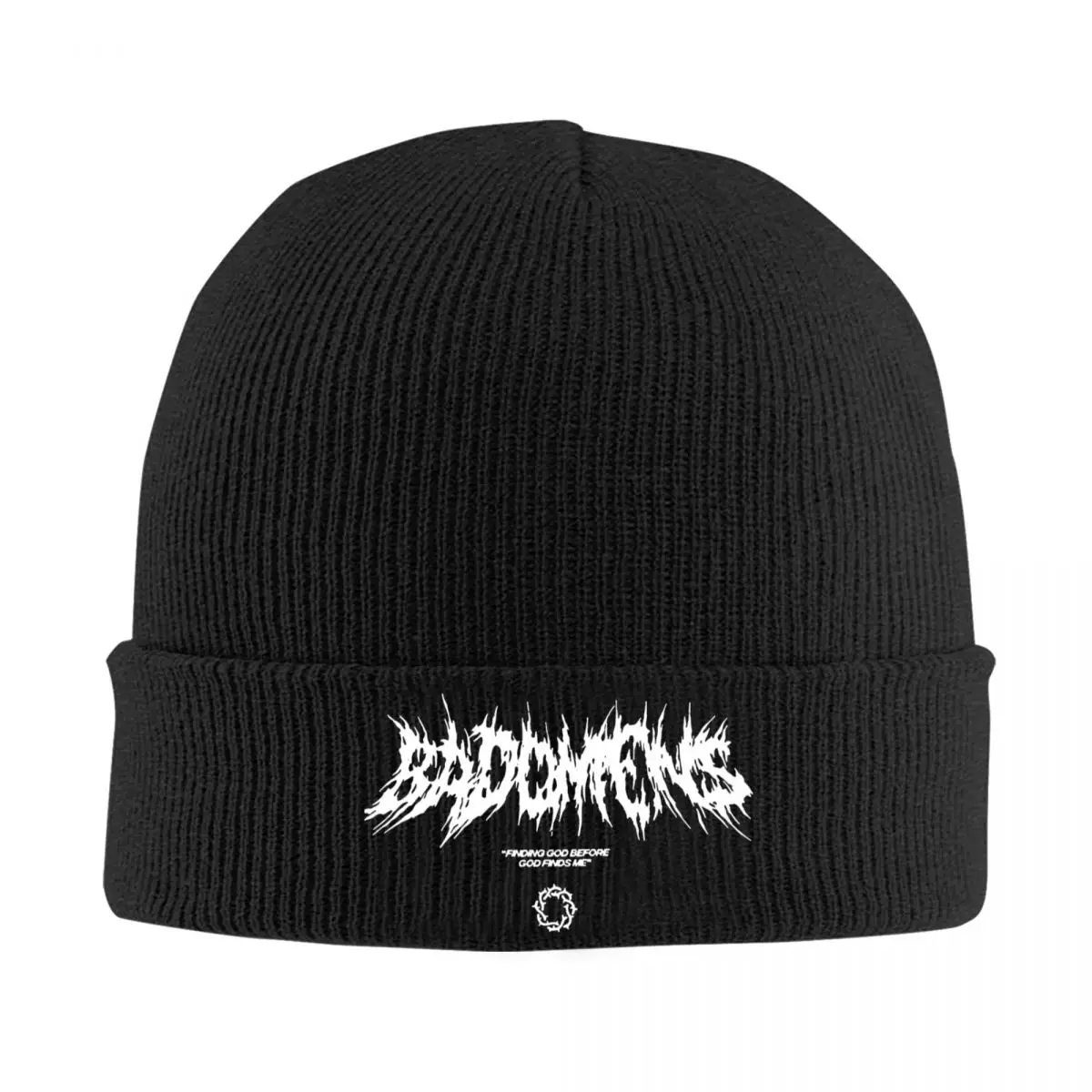 Bad Omens Death Metal Logo Knit Hat Beanie Winter Hat Warm Acrylic Casual Rock Band Caps for Men Women Gifts