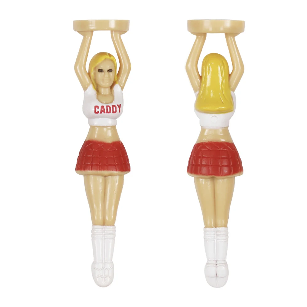 6 قطعة تي شيرت جولف بلاستيكي مقاس 75 مللي متر/2.95 "مثير فتاة المصفقين تصميم كرات الغولف حامل إكسسوارات الهدايا