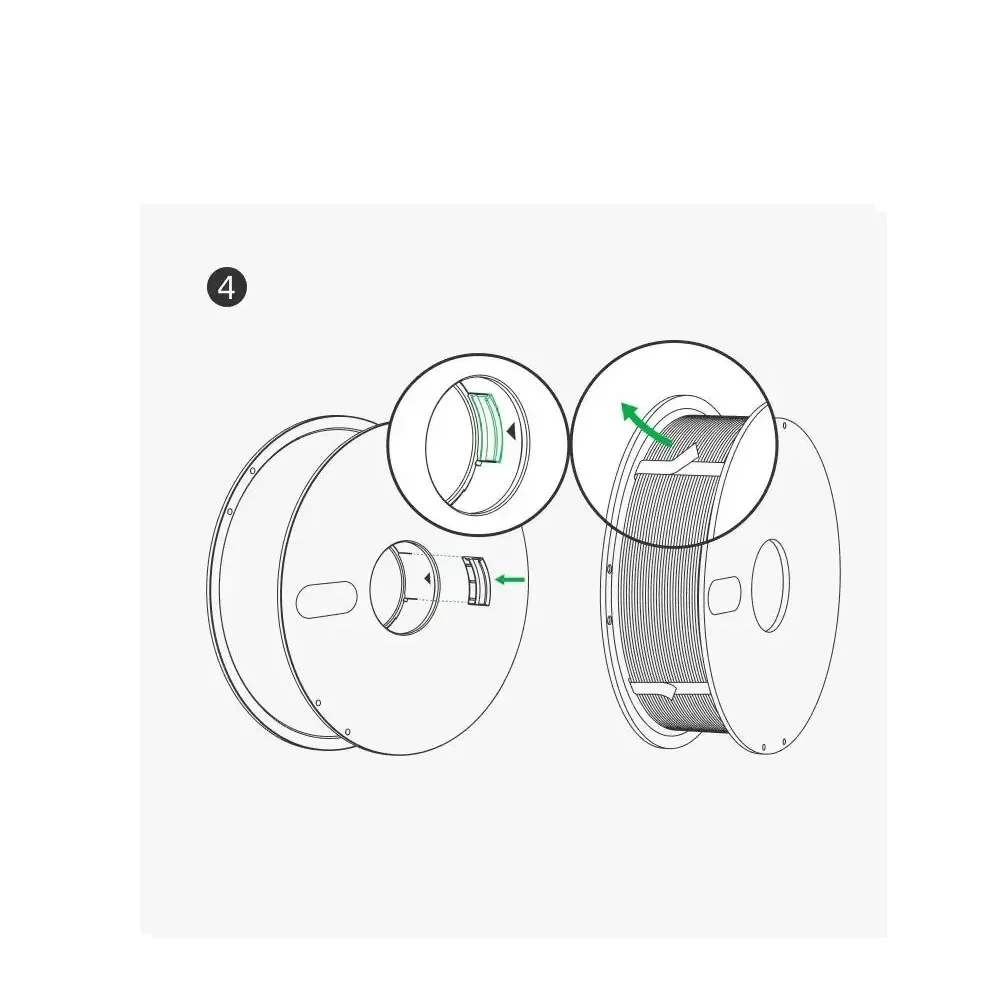 For Bambu Lab 3D Printer Reusable Spools High Temperature Resistance Material Rack For 3D Printer Accessories