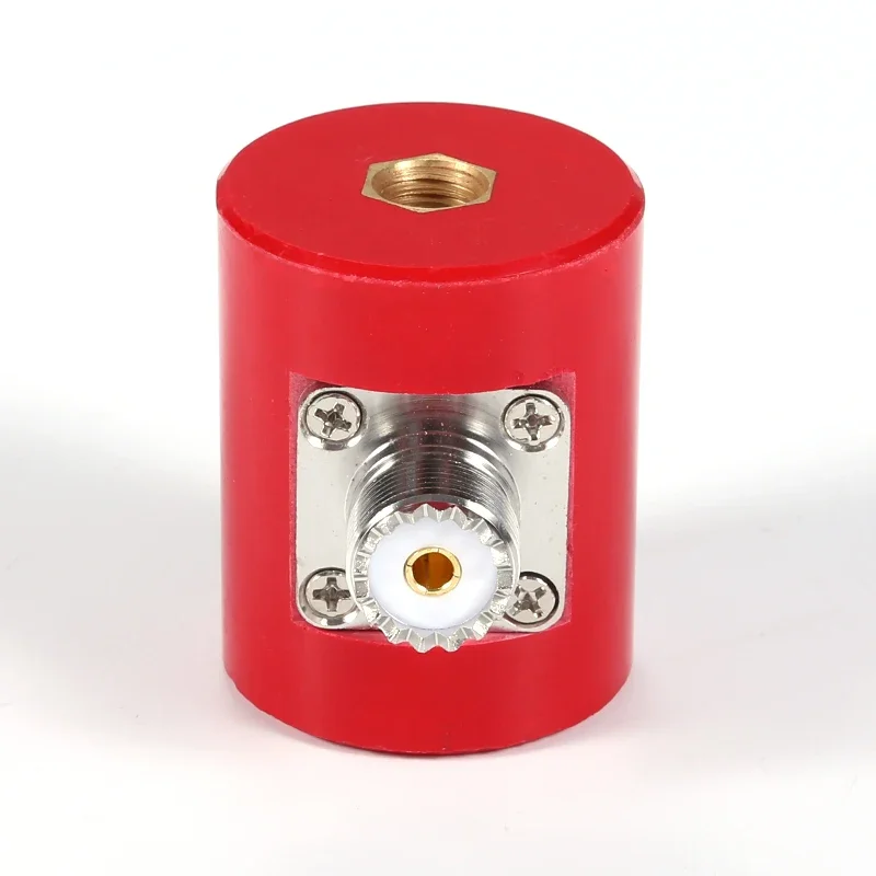 1pcs Red Antenna Mount Features M10 Thread with SO239 Base Adapter for USDX QRP Radio PAC-12 HF Antenna