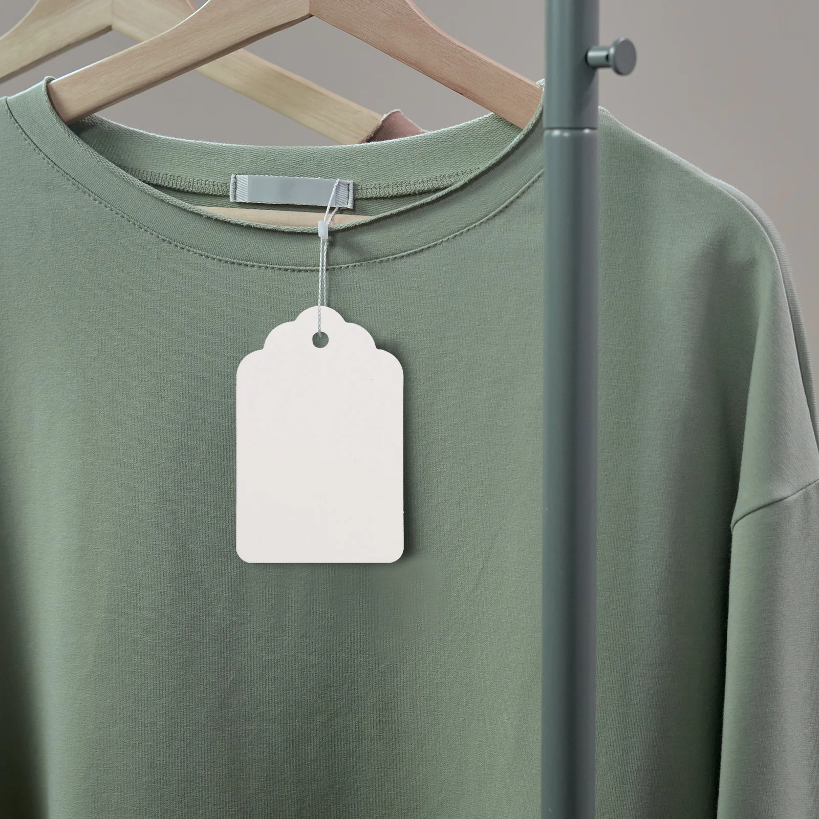 

1000pcs Blank Paper Price Tags Hanging For Clothes Shoes Hats Store Display Practical File Tags Folder Accessories