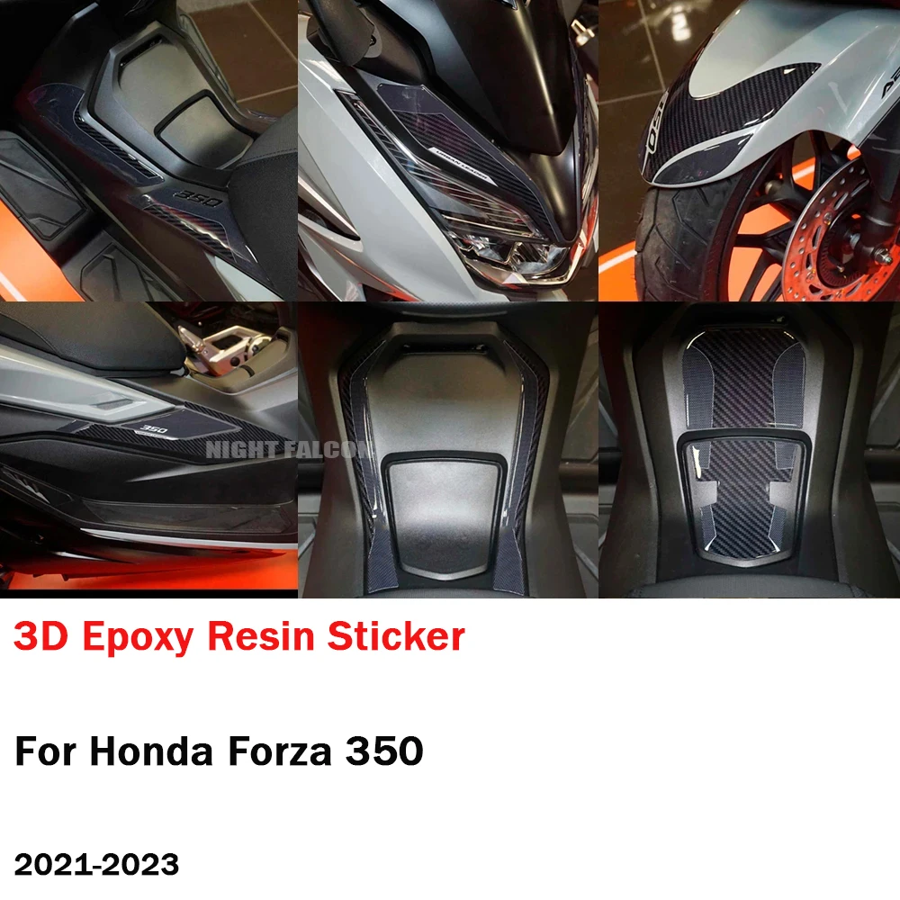 

For Forza350 NSS350 3D Resin Epoxy Sticker Protection Kit For Honda Forza 350 NSS 350 2021-23 Accessories Anti Scratch Sticker