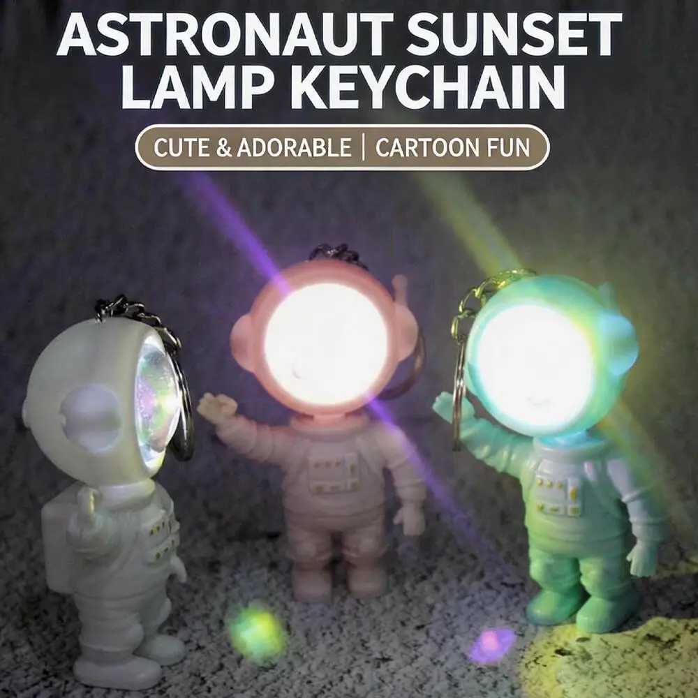Astronaut Keychain with Light, Cute Astronaut Bag Charm