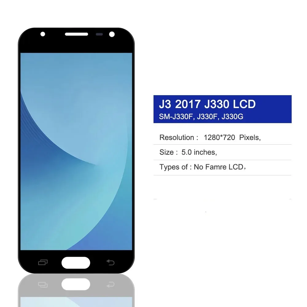Tested 5.0 Display For Samsung J3 2017 J330 J330FN SM-J330FN J330DS LCD Display Touch Screen Digitizer Assembly