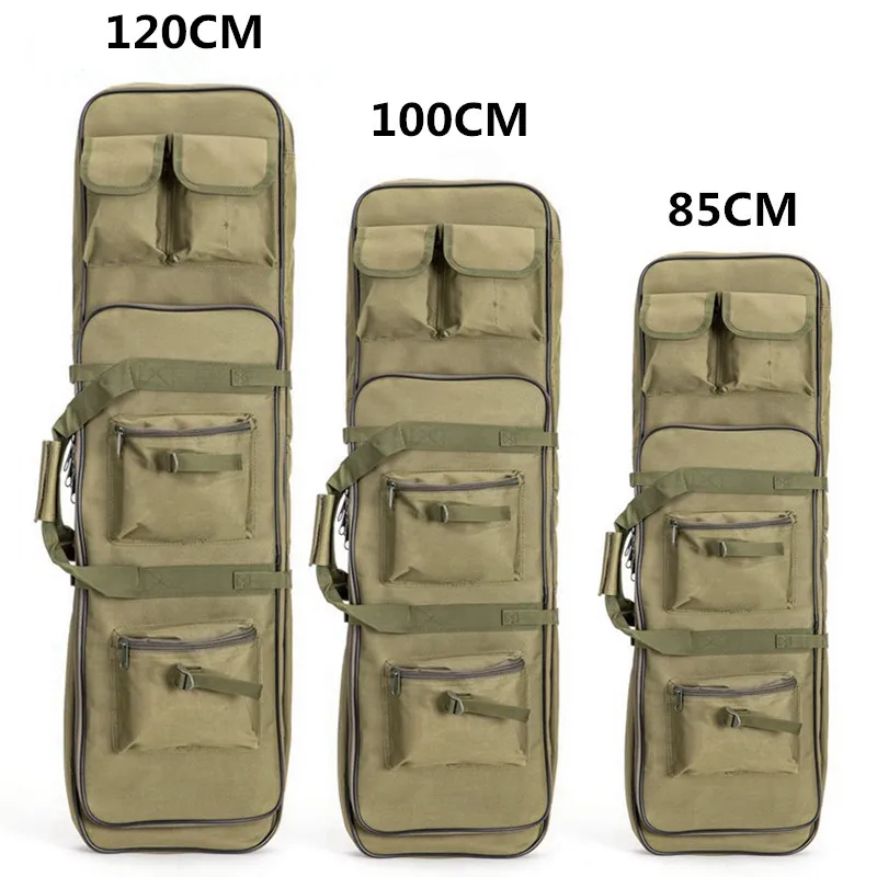 Desert 85cm 95cm 120cm Outdoor Hunting Backpack Dual Square Carry Bag with Shoulder Strap Protection Case Backpack