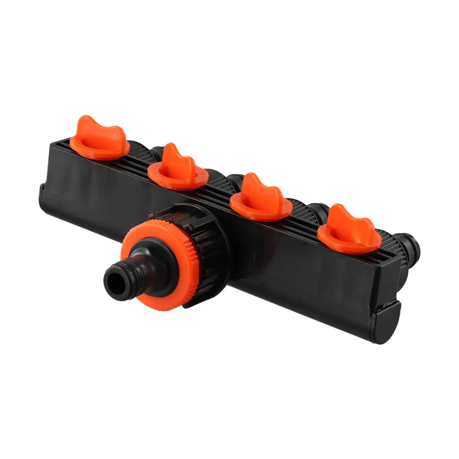 4 Way Plastic Water Connector with Large Diameter Threads and Individual Ball Valves for Stable For Garden and Farm Irrigation