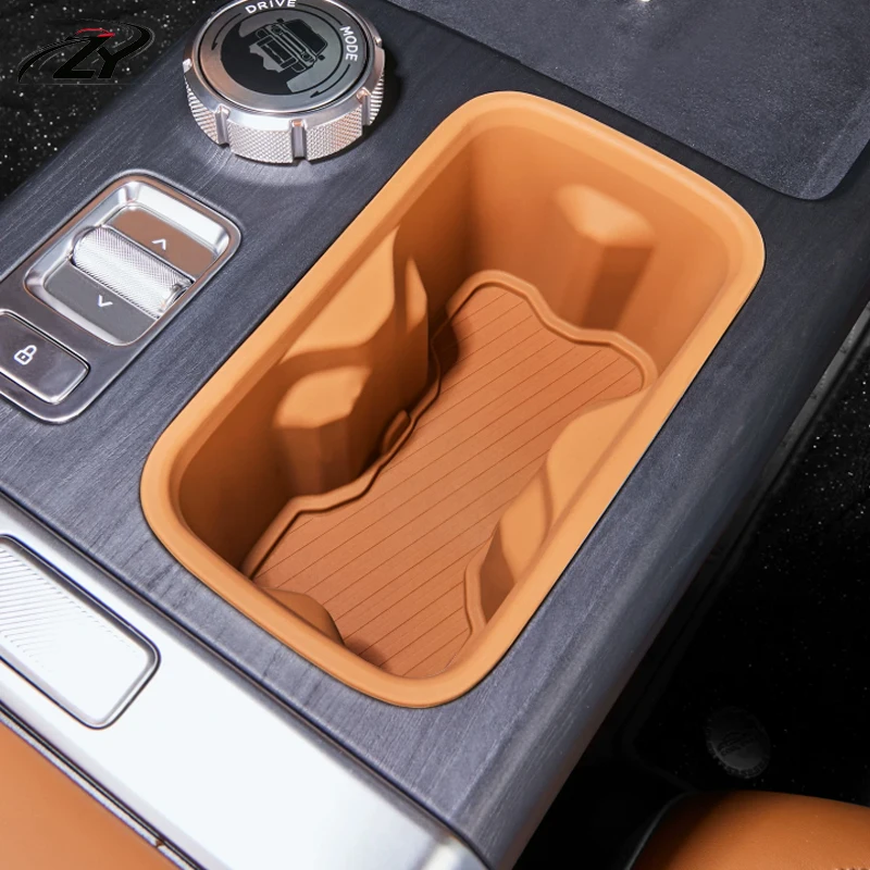 Car Silicone Central Control Water Cup Holder Waterproof Decorative Accessories for Chery ICAR V27 ICAUR V27 2026 2027