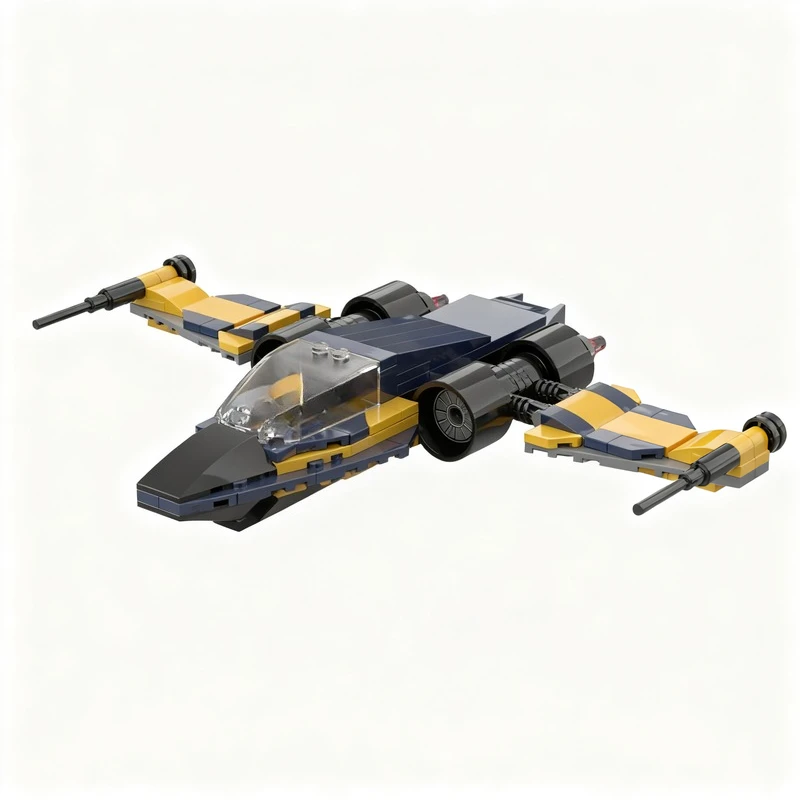 199pcs MOC Space I-5 Edge-class Interceptor Model Building Blocks Christmas Gift Toy Construction Idea Creative Brick Birthday