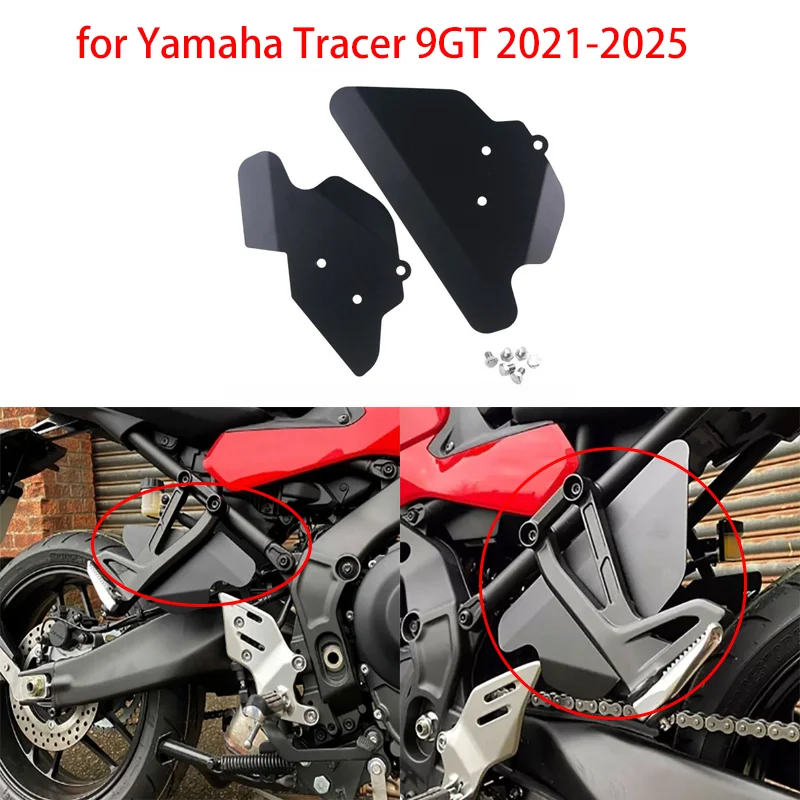 

Аксессуары для мотоциклов, подходящие для Yamaha Tracer 9GT 2021-2025, модифицированная пассажирская задняя подставка для ног, боковое крыло заднего колеса