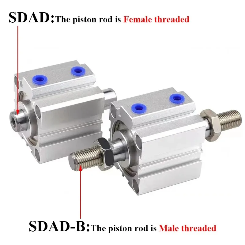 Qilike Thin Double-output Jig Cylinder JDD25X5X10X15X20X25X30X35X40X 45S