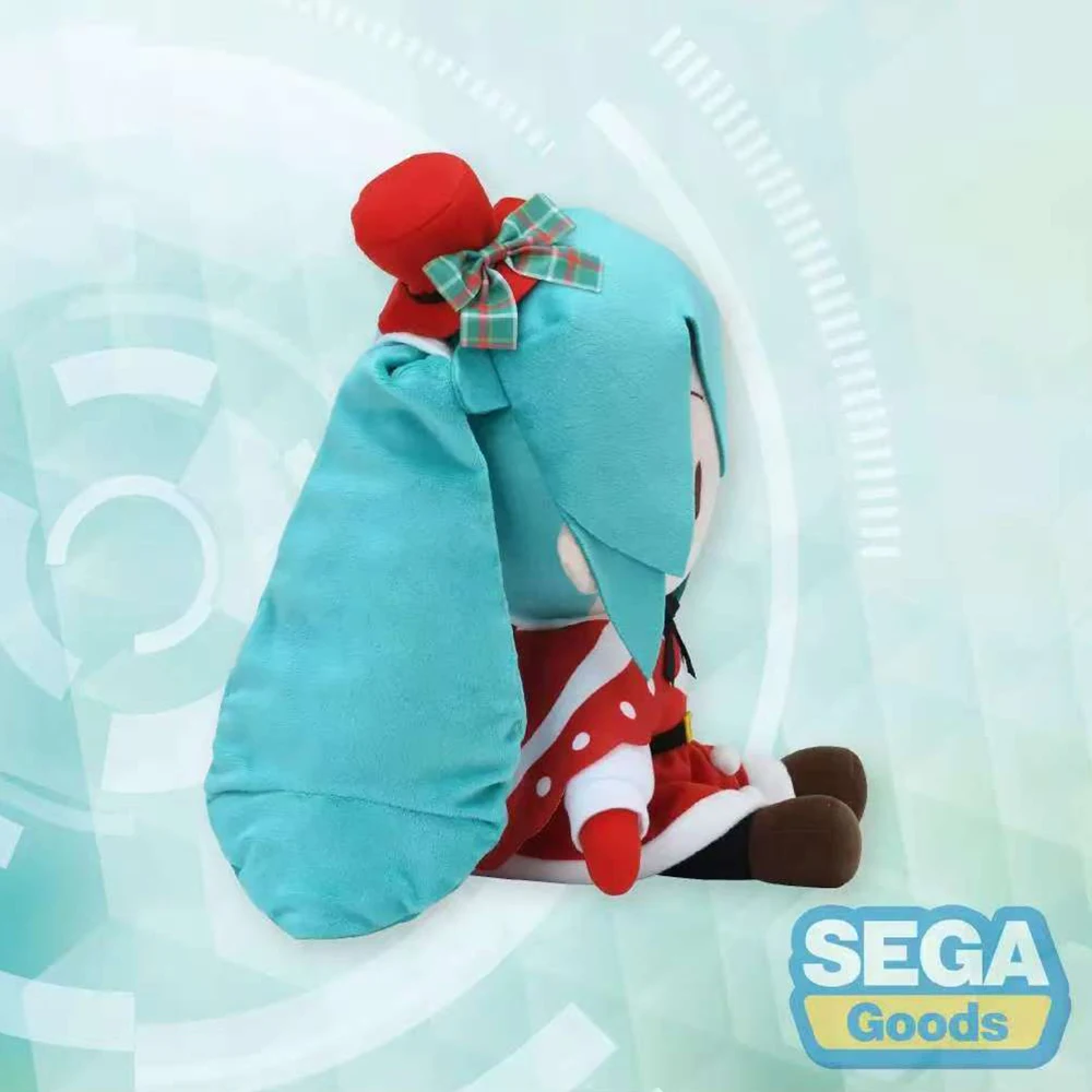 

Оригинальная плюшевая кукла SEGA VOCALOID Hatsune Miku Fuwa Petit L, аниме, коллекционная кукла, украшение, Рождественский подарок, 35 см