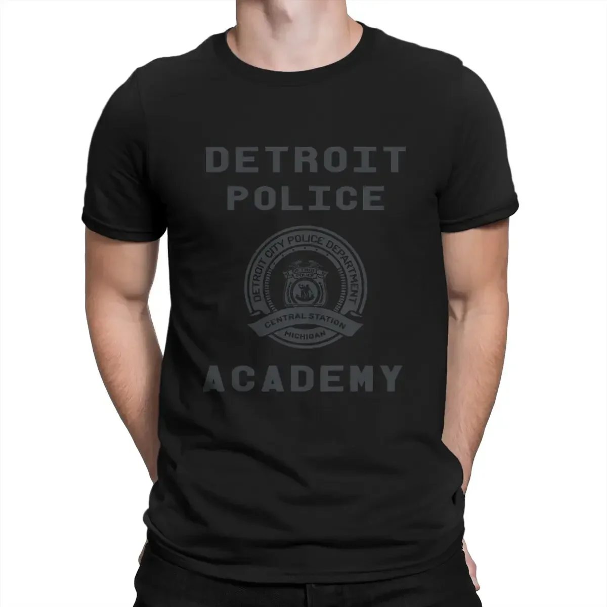 S harajuku  Academy Shirts Detroit Become Human Novelty Tees Short Sleeve Crew Neck T-Shirts Pure Cotton Summer Clothes