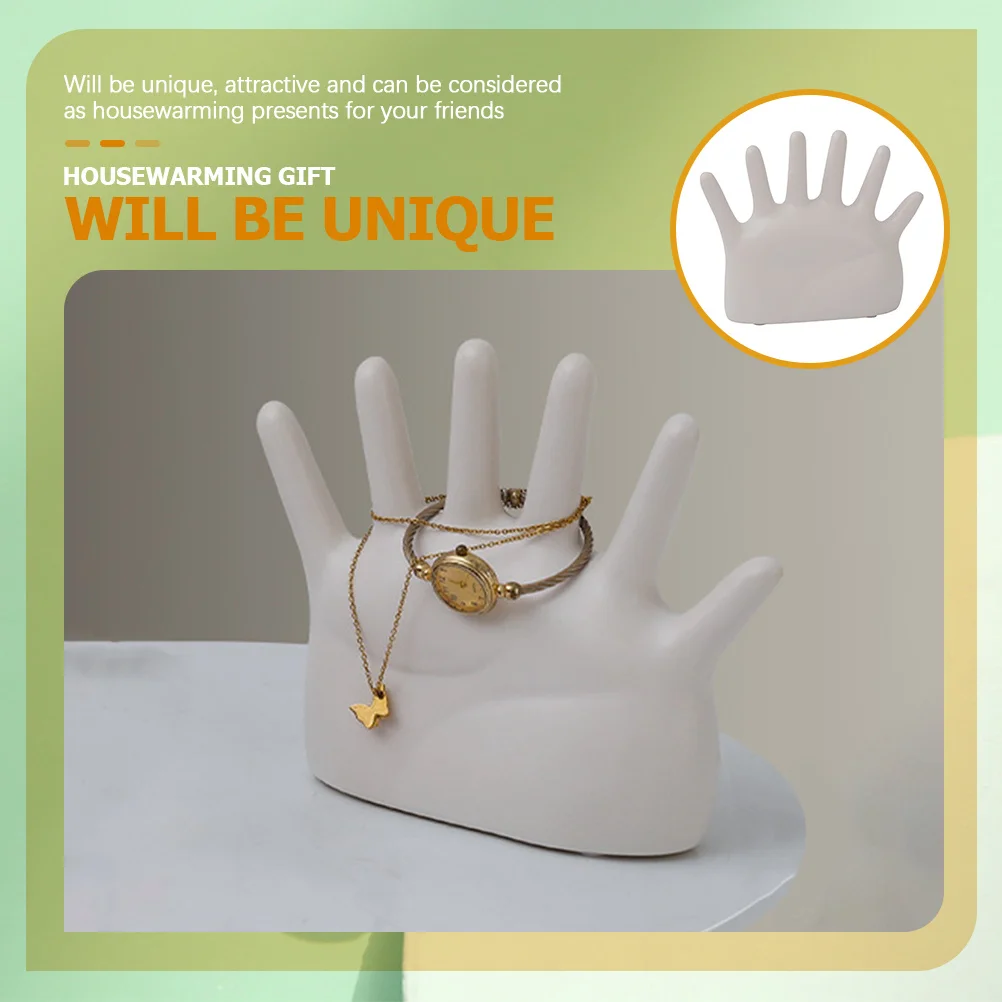

Jewelry Display Finger Ring Holder Hand Jewellery Stand Palm Organizer Mannequin
