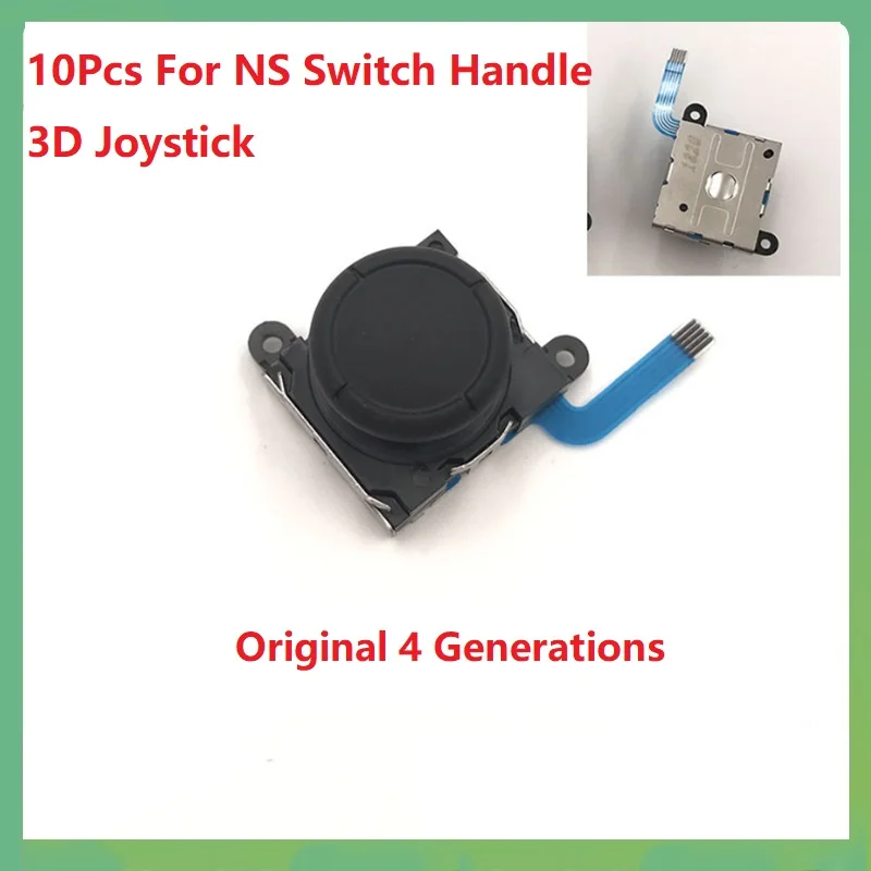 10Pcs For NS Switch Handle 3D Joystick Joy-Con Left Right Handle Original New Switch Joystick 4 Generations