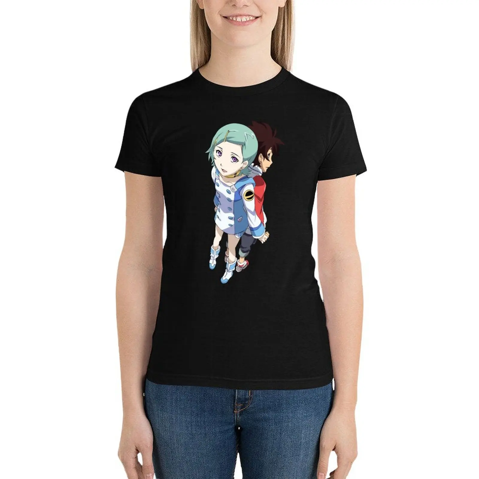 Eureka x Renton - EUREKA SEVEN T-Shirt oversized vintage clothes cropped t shirts for Women