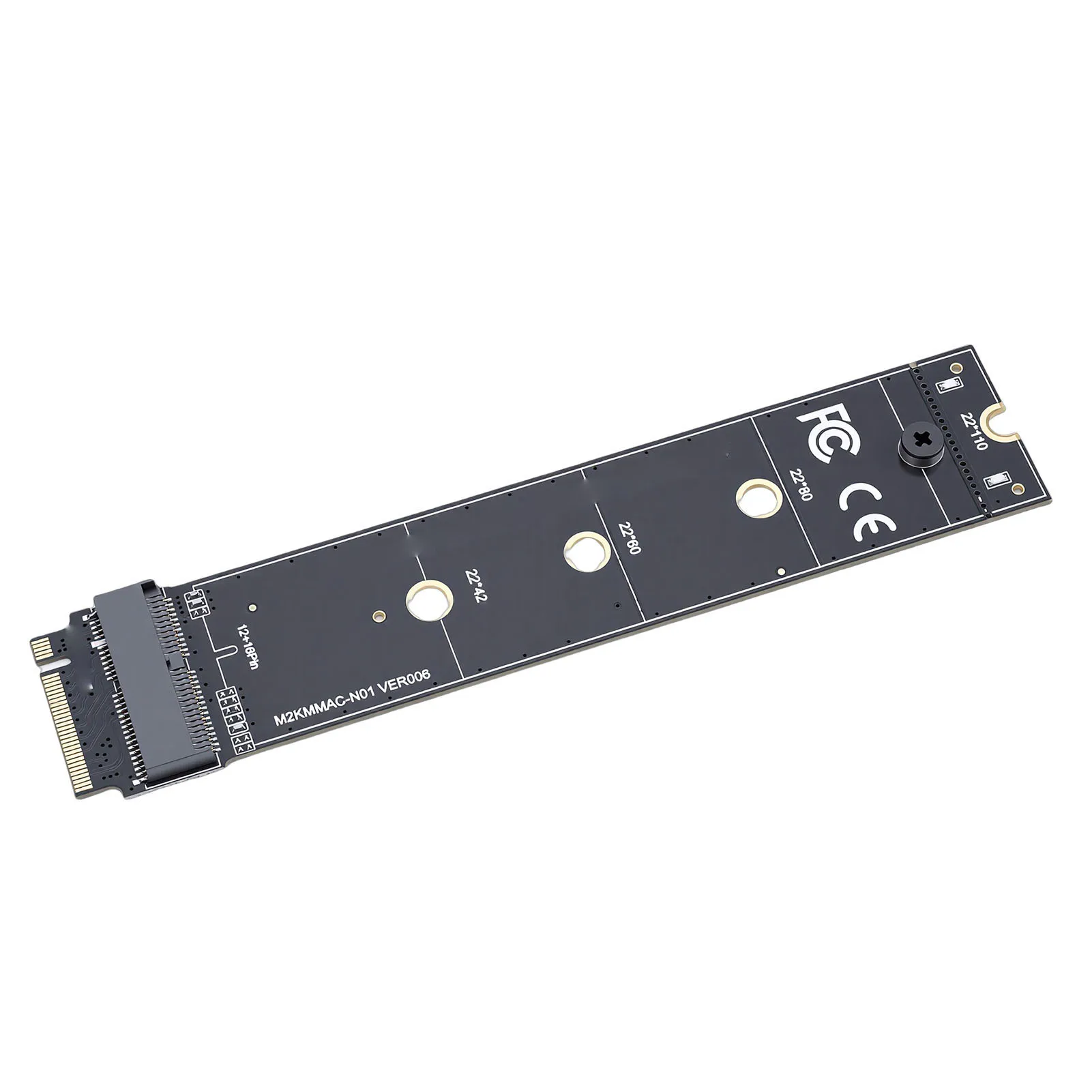12 16 Pin SSD to M.2 KEY-M Adapter Card Replacement for OS X Laptop 2013-2017 PCIe 4.0 High Speed Transfer SSD Adapter Card