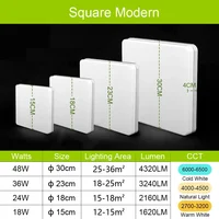 LED Ceiling Lamp 18-48W Flush Mount Fixture 3000K-6000K Daylight Modern Home Lighting for Bedroom  Living Room  Kitchen Hallway 4