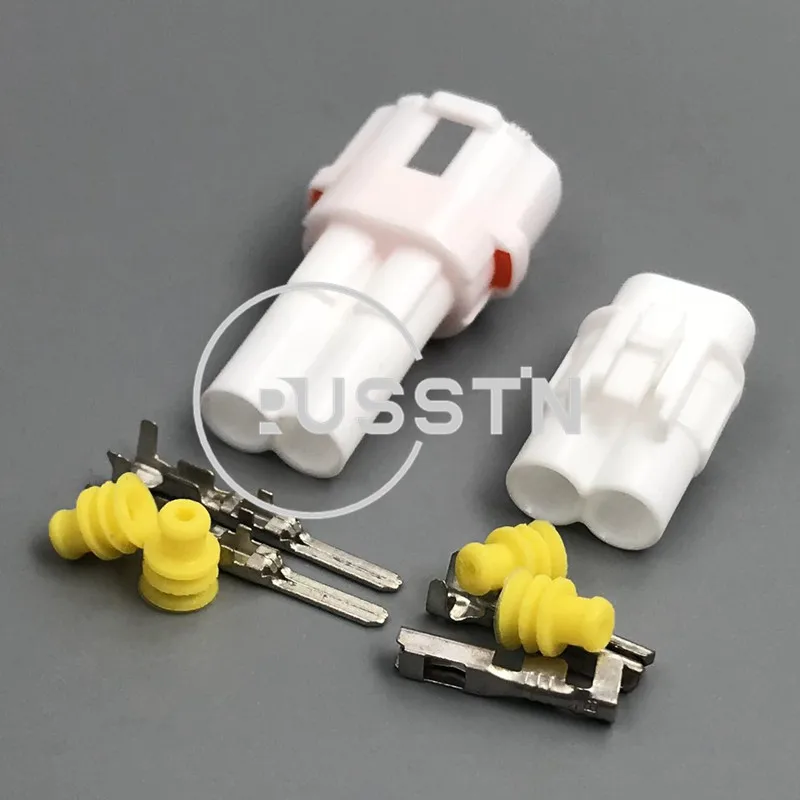 1 Set 2 Pin MT Sealed Automotive Socket AC Assembly Car Waterproof Female Male Connector For Honda 6180-2321 6187-2311 - Image 2