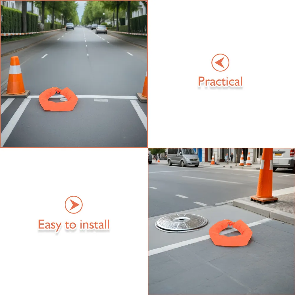 12Pcs Traffic Cone Sandbags Reflective Weighted Bags Enhance Stability for Road Work Construction Parking Safety Cone Weights