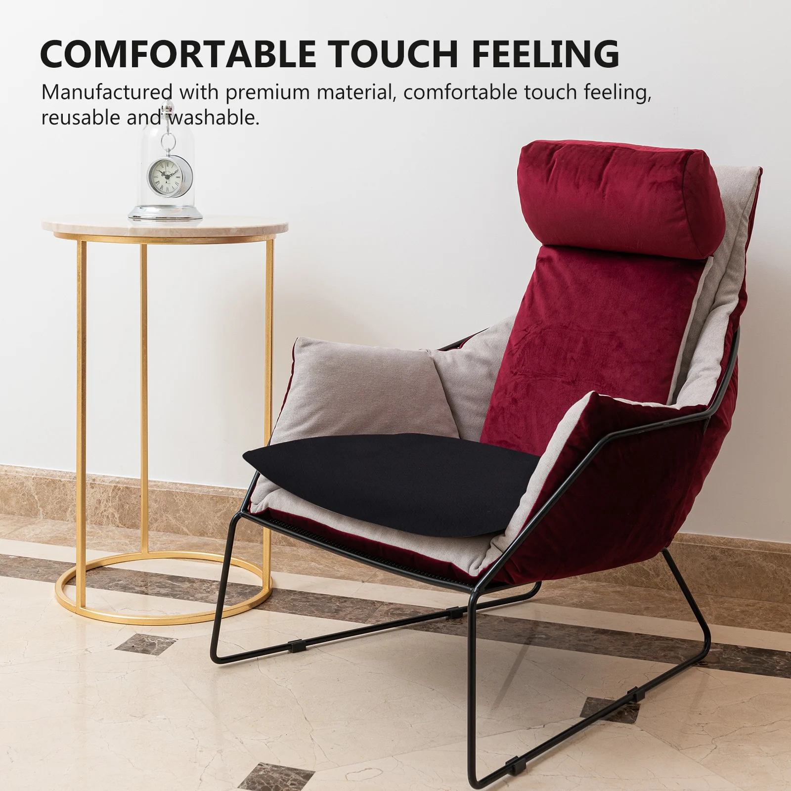 

2Pcs Chair Covers Elastic Protection Slipcovers for Banquet Home Use 40-50cm Chair Seat Reusable Seat Cover