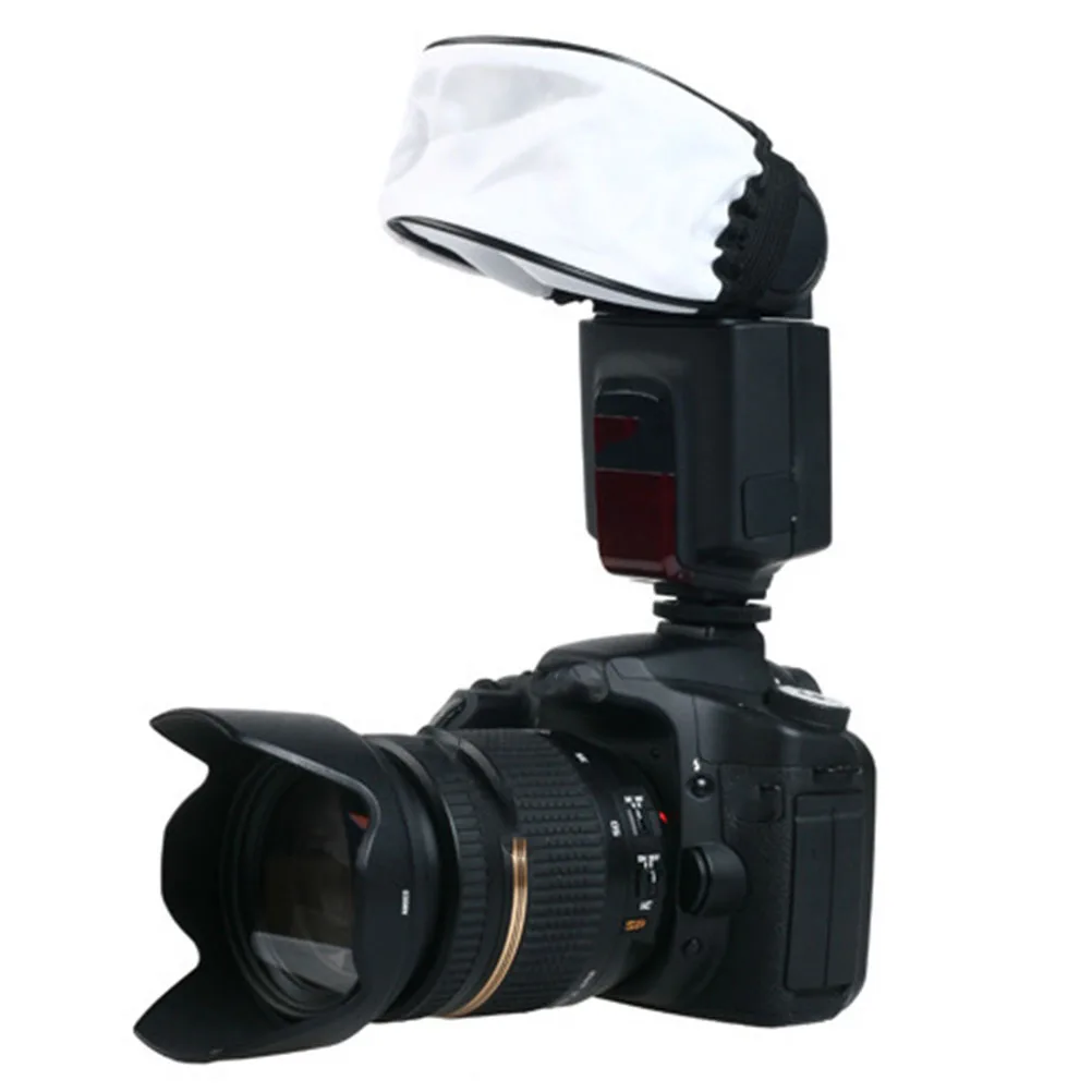 

2pcs Camera Diffuser Softbox Flash Lamp Cover Cloth Shade Photography Light Softener Reusable Washable Easy Storage