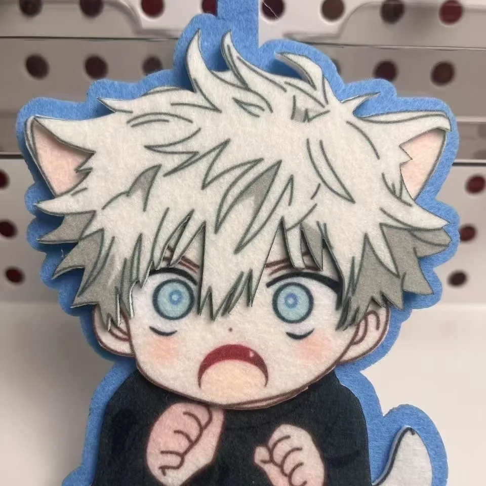 

Jujutsu Battle High Beauty Madness Q Version Gojo Gojo Wu Woven Finished Handmade Pendant to Give to Friends, Give to Yourself