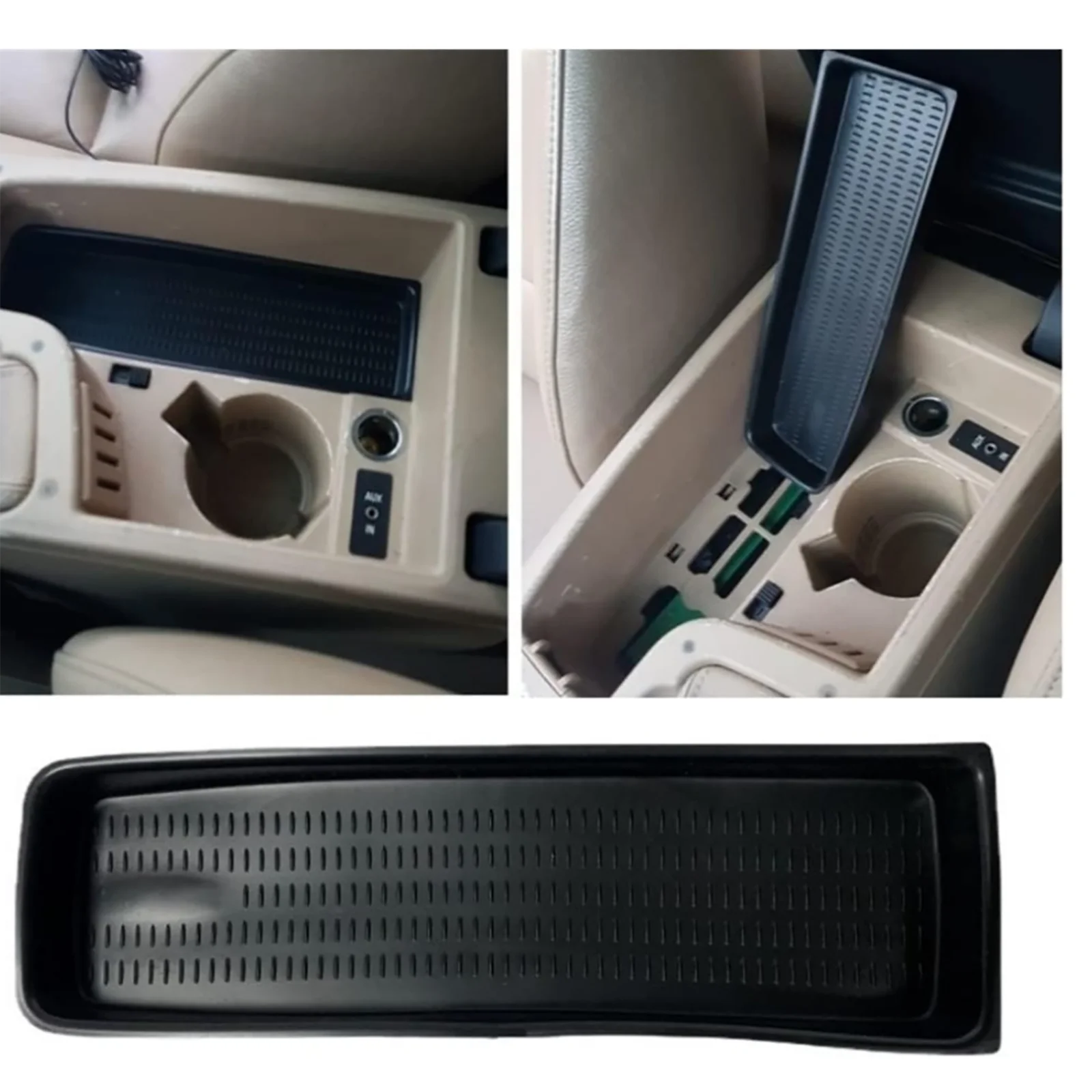 51167118064 For BMW Car Center Console Armrest Insert Storage Box Tray Trim For BMW 3 Series E90 E91 E92 E93 Interior Accessory