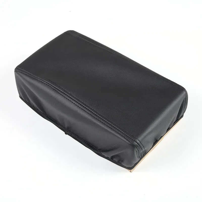 

For Subaru Outback 2010-2023 Leather Black Car Armrest Box Protection Cover Interior Car Accessories