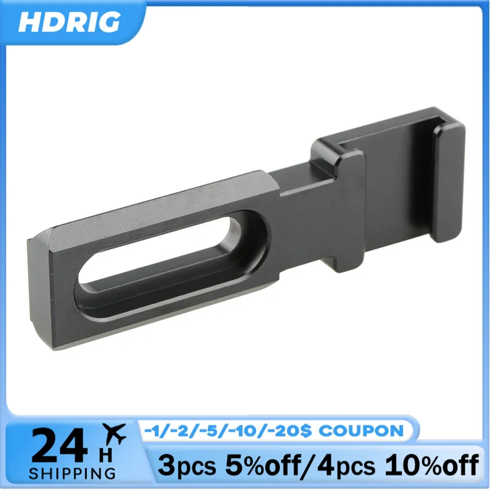 

HDRIG Camera Extension Arm Rail Clamp Cold Hot Shoe With NATO Rail Adapter 1/4inch Screw For Camera Cage and Handles Accessories