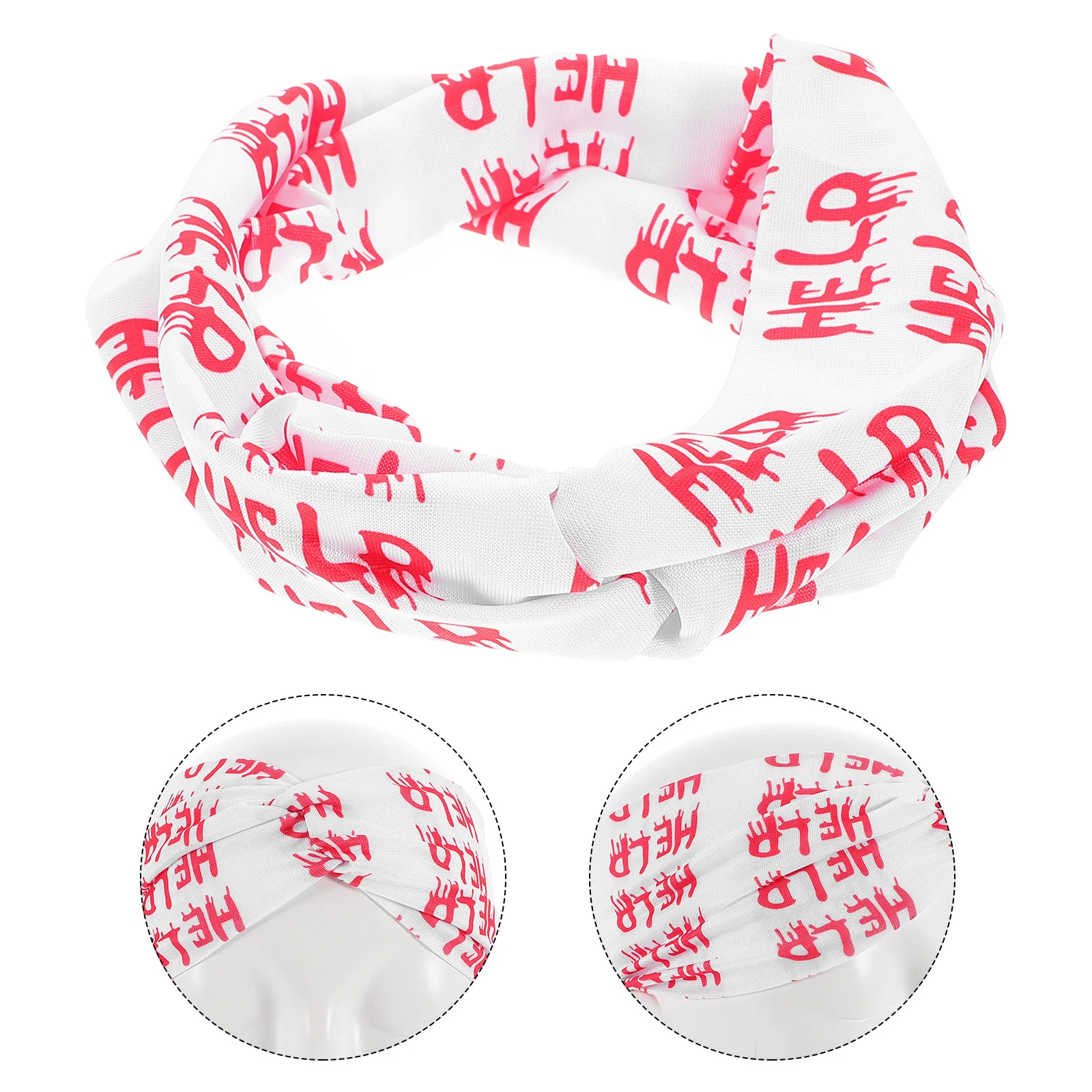 

Halloween Elastic Blood Letter Headband Wide Headband Spooky Hairband Party Hair Accessories Claw Clips for Thick Hair