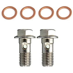 Motorcycle Stainless M10 X 1.25 Banjo Bolts Brake Master Cylinder Screw Brake Hydraulic Clutch Screw