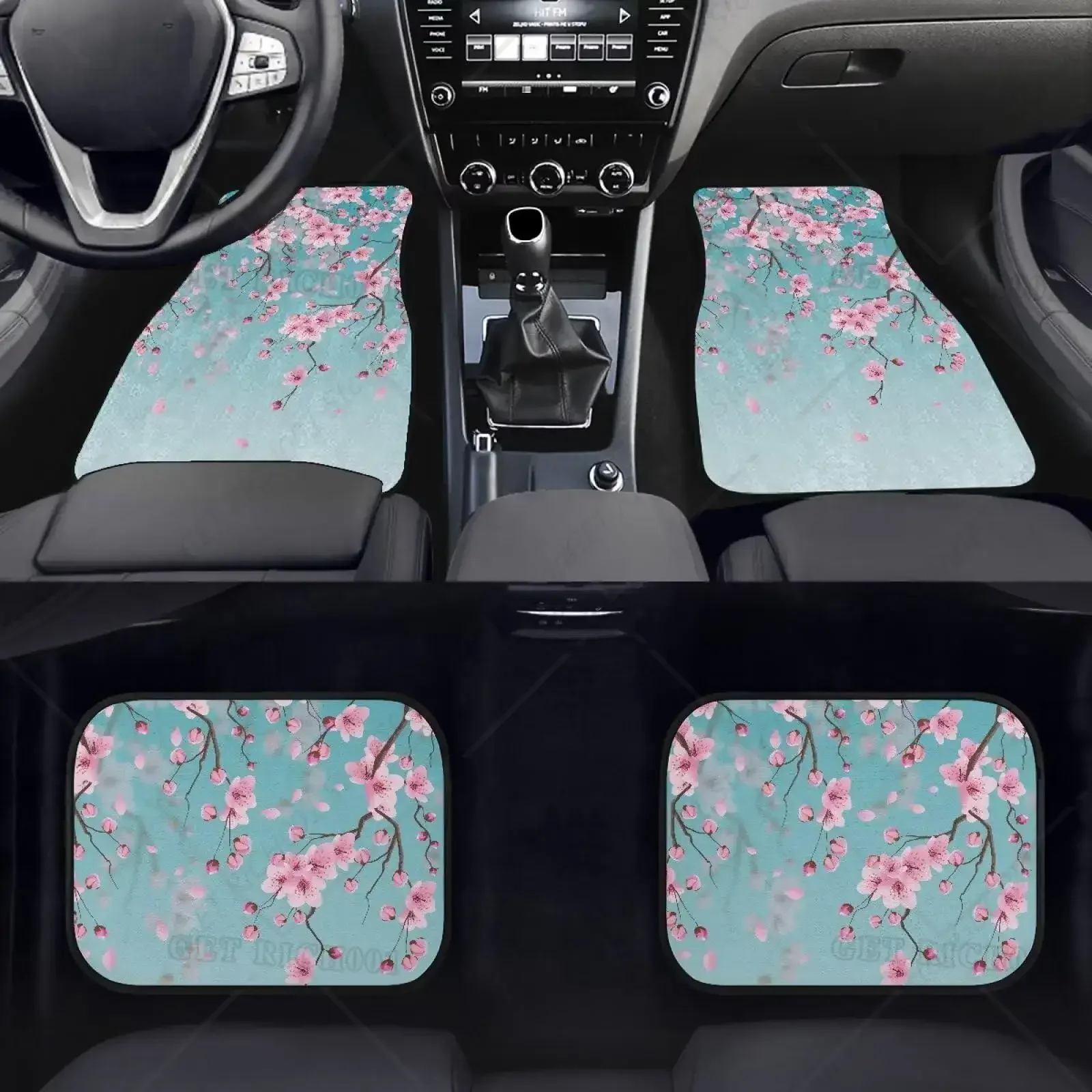 

Juego Cubierta Completa Alfombrilla Para Suelo Coche Con Estampado Flor Cerezo, Alfombrilla Para El Suelo L Coche, Alfombri