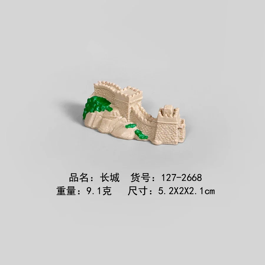 Mini Simulation Architectural Monuments Model Set,Realistic The Great Wall,Eiffel Tower,Sphinx Miniature Collection Toy For Kids